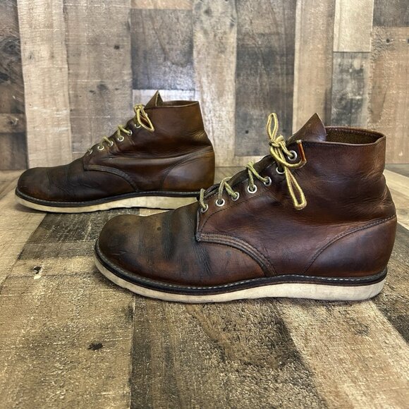 Red Wing 9111 Round Toe Work Boots Mens 11 D - Picture 11 of 12